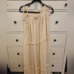 &merci Maxi dress-Lg cream